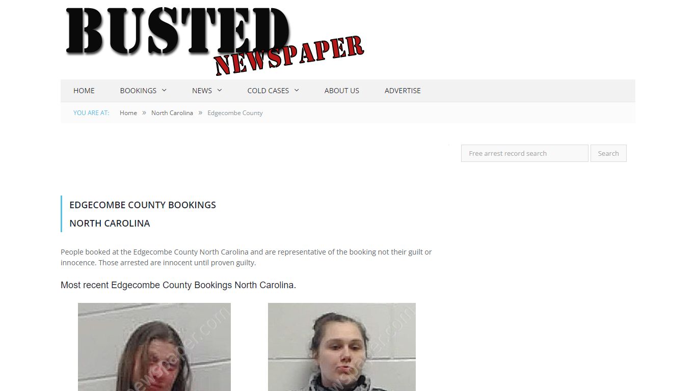 Edgecombe County, NC Mugshots - BUSTEDNEWSPAPER.COM
