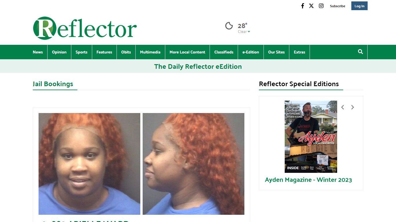 Jail Bookings | reflector.com